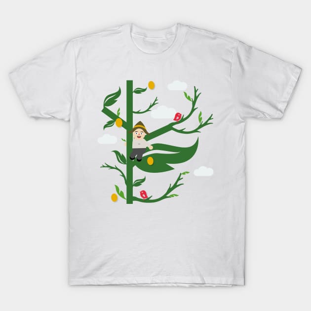 Jack And The Bean Stalk T-Shirt by Beni-Shoga-Ink